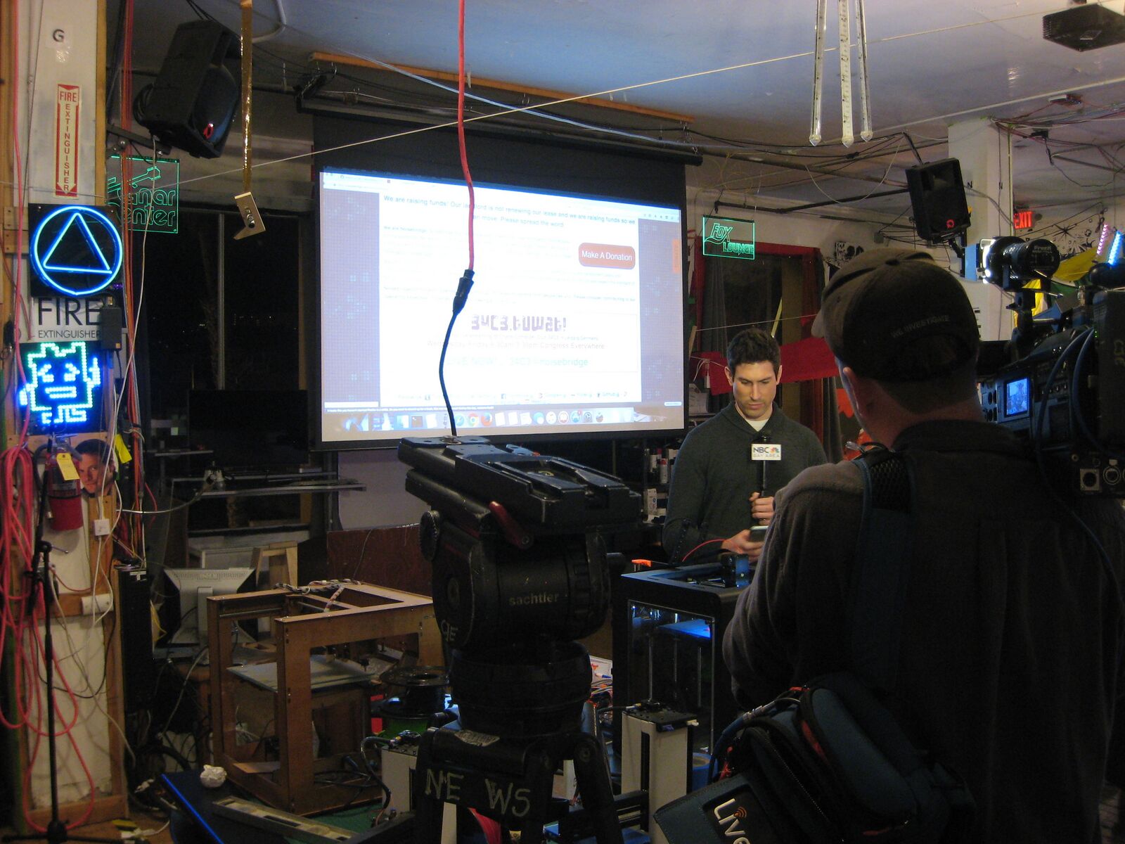 NBC Bay Area LIVE Broadcast Noisebridge